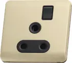 Orange Scintilla Single Switched Socket Outlet