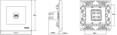 Orange Scintilla TELEPHONE / DATA OUTLETS