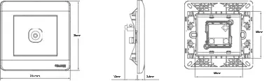 Orange Scintilla 1Gang TV Co - Axial Outlet (75 Ohm)