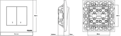 Okoya Ornage 1Gang 1Way to 4Gang 1way Switch with Indicator