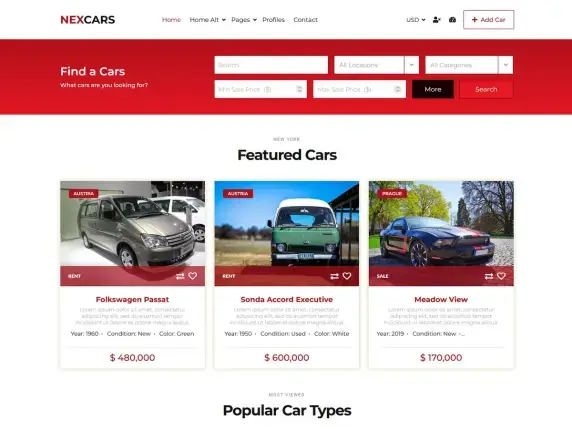 Car Dealer NexCars Directory