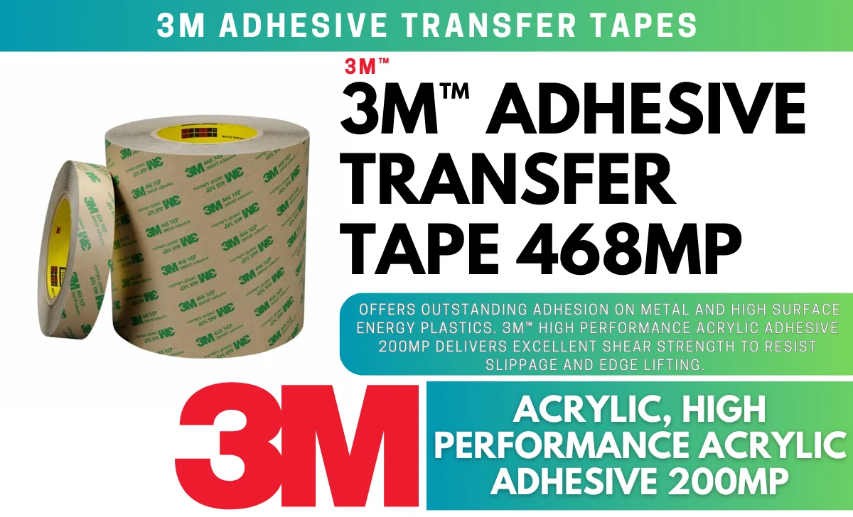 3M Adhesive Transfer Tape 468MP: Great Strength & Versatility