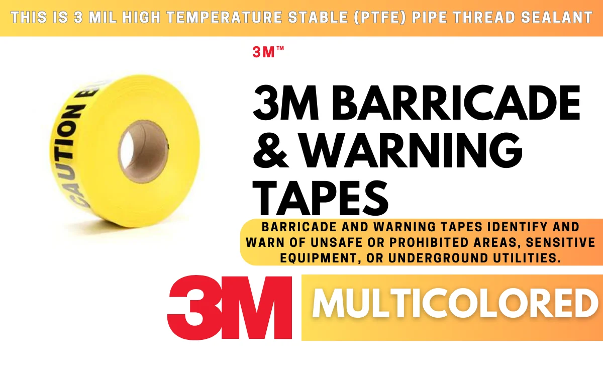 3M Barricade & Warning Tapes: Safety & Communication