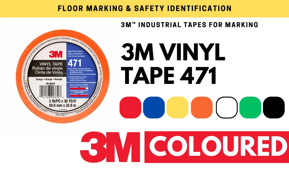 3M Vinyl Tape 471: Marking, Sealing, and Color Coding