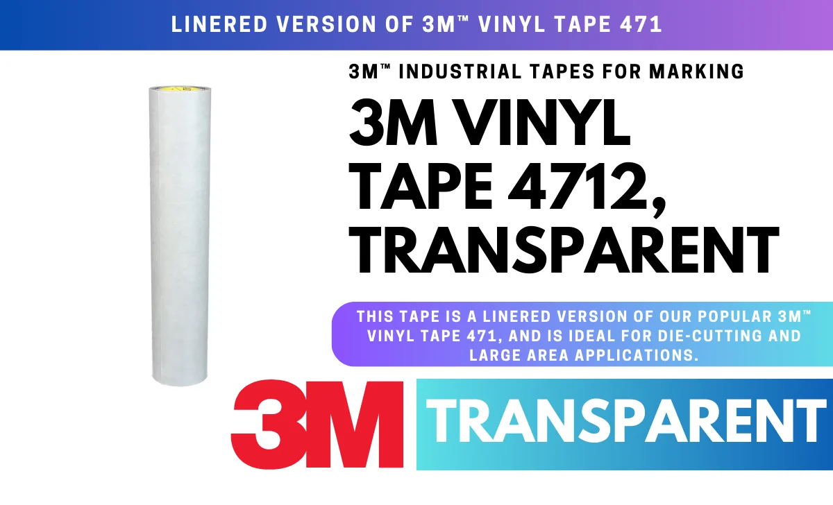 3M Vinyl Tape 4712 Transparent