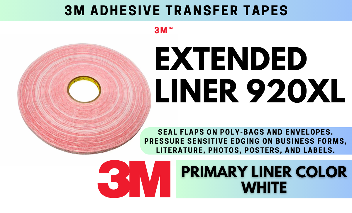 Extended Liner 920XL: 3M Adhesive Transfer Tape
